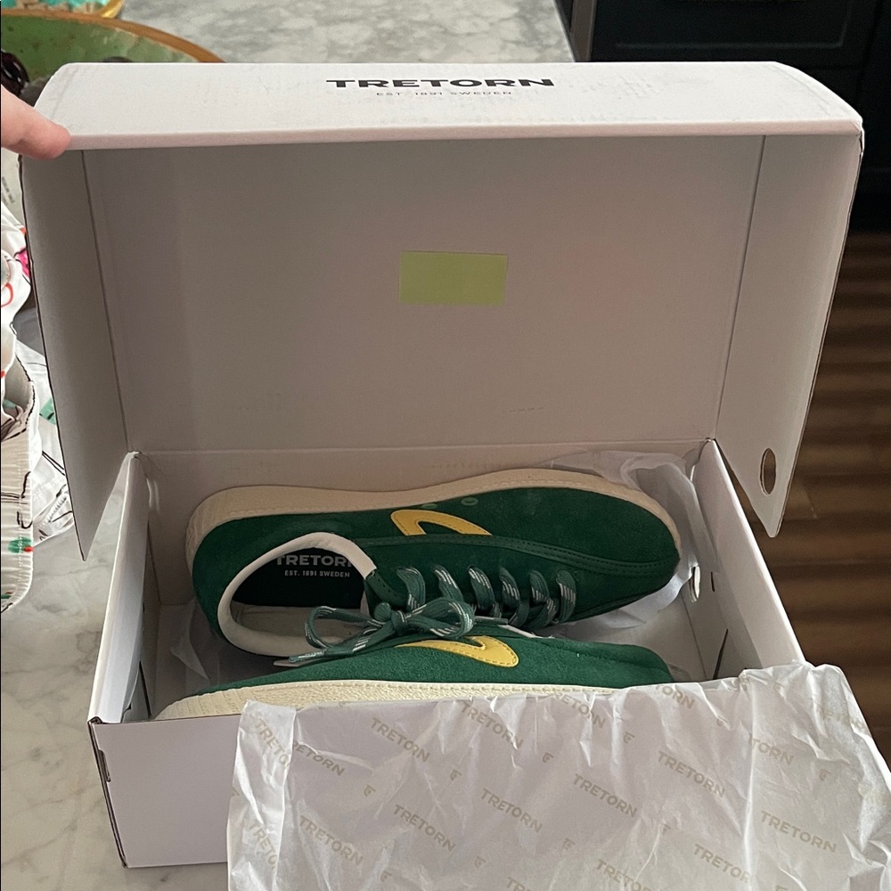 Tretorn Green and Yellow Sneakers - Picture 6 of 6